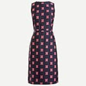 J Crew Sheath Jacquard Dress